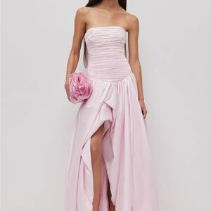 Aje Strapless Blush Pink Gown